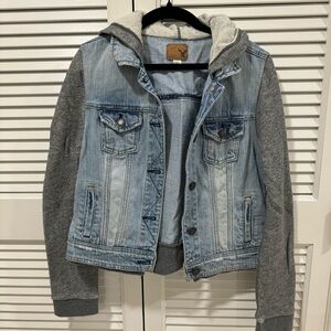 AE Hooded Denim Jacket